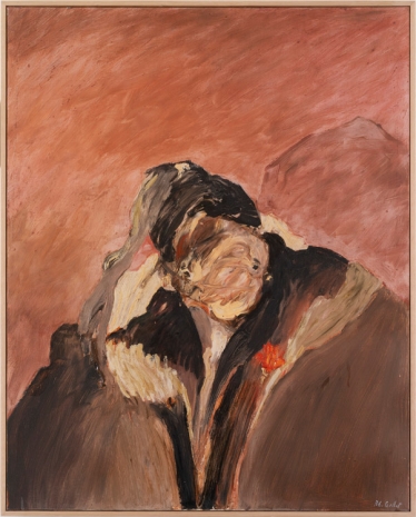 Roger-Edgar Gillet, Portrait à la fleur rouge, 1990 , Galerie Nathalie Obadia