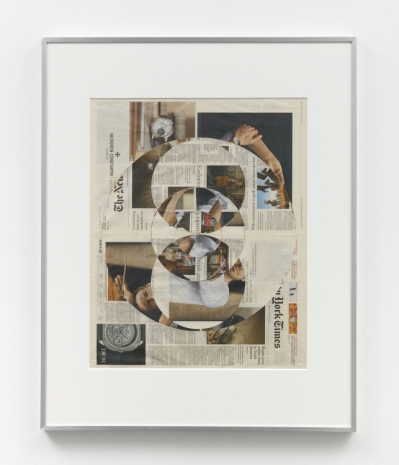 Walead Beshty , Blind Collage (Three 180  Rotations, The New York Times, January 21, 2020), 2020 , Regen Projects