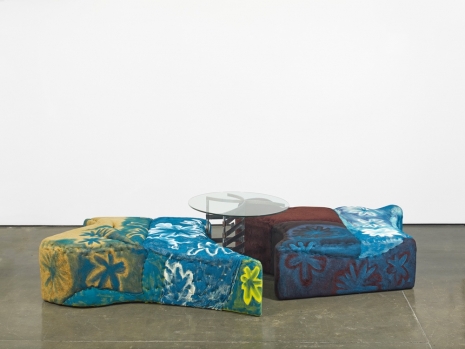 Jessi Reaves , Floral ottoman with trapped table, 2017-2019 , Herald St