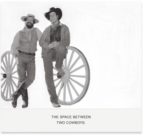 John Baldessari, The Space Between Two Cowboys., 2019, Sprüth Magers