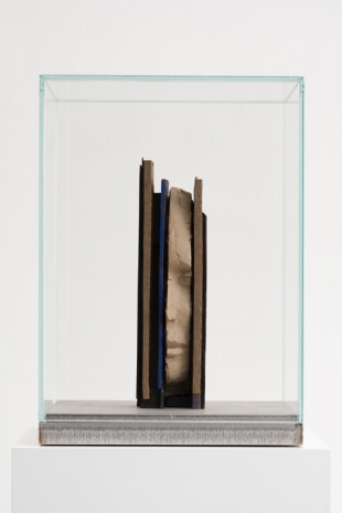 Mark Manders , Composition with Thin Blue Vertical, 2020 , Zeno X Gallery