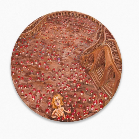 Michael Horsky, Mushroom-Tondo, 2021, galerie frank elbaz