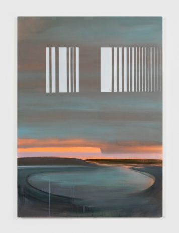 Wanda Koop , Barcode Face, 2021 , Marianne Boesky Gallery