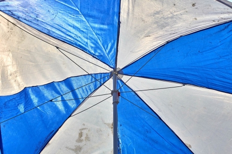Roe Ethridge, Blue and White Umbrella, 2020 , Gagosian