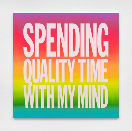 John Giorno, SPENDING QUALITY TIME WITH MY MIND, 2018 , Almine Rech