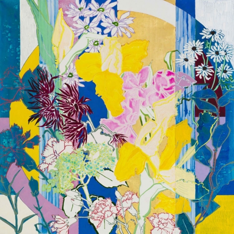 Robert Kushner, Large Bouquet with Yellow Iris, 2020 , Galerie Nathalie Obadia
