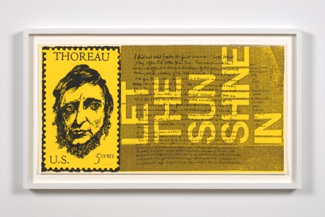 Corita Kent, the stamp of thoreau, 1969, Andrew Kreps Gallery