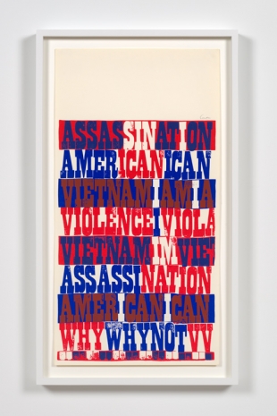 Corita Kent, american sampler, 1969 , Andrew Kreps Gallery