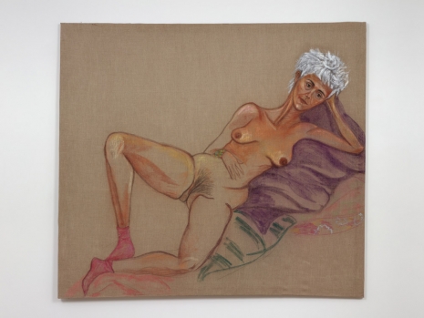 Marcia Schvartz , Desnuda y con zoquetes (Nude with socks), 2012 , Bortolami Gallery
