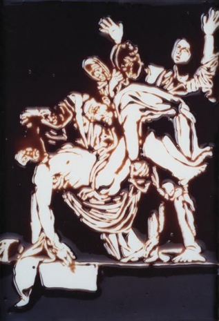 Vik Muniz , Descent from the Cross (after Caravaggio)(From Pictures of Chocolate), 2000, Pan American Art Projects