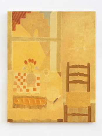Paula Siebra, Interior com cadeira, flores e janela, 2021 , Mendes Wood DM