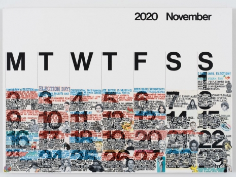 Rob Pruitt, Studio Calendar 2020 (November 2020), 2020 , 303 Gallery