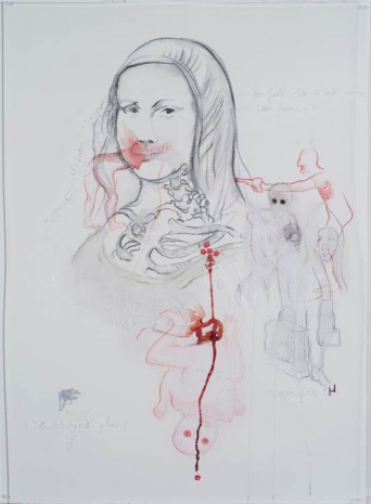 Mithu Sen, Monalisa ( the immigrant), 2012, Galerie Nathalie Obadia
