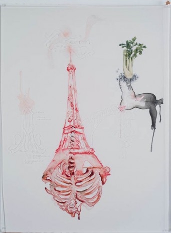 Mithu Sen, Eiffel tower (the eternal stalker), 2012, Galerie Nathalie Obadia