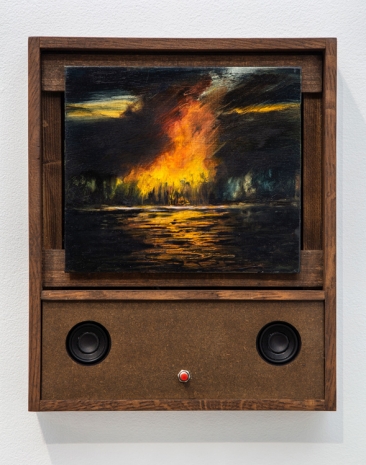 Janet Cardiff and George Bures Miller, Cabin Fire, 2021 , Luhring Augustine Chelsea