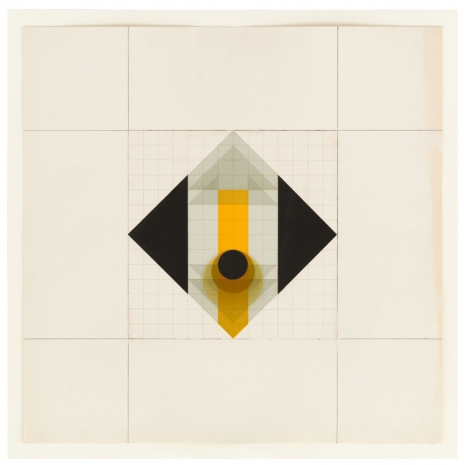 Karl-Heinz Adler, Layering of transparent and nontransparent triangles and points, 1980 , Galerie EIGEN + ART