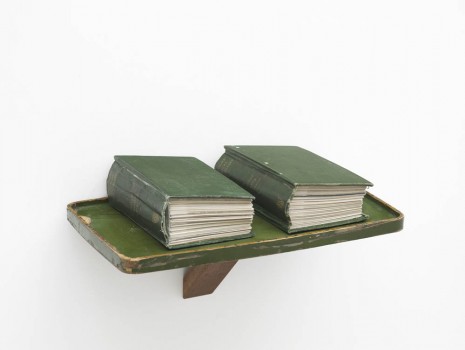 Dr. Lakra, untitled (pair of green books), 2012, Kate MacGarry