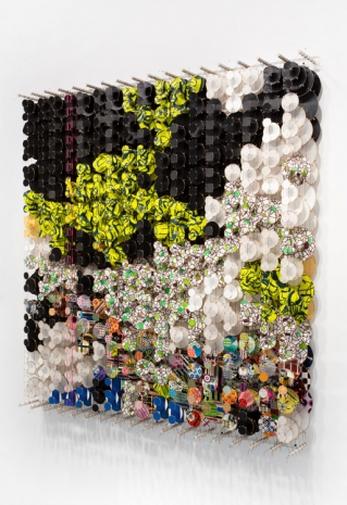 Jacob Hashimoto , All these Gaps and Open Spaces without Purpose Subsets, and Pure Indecision, 2021 , Rhona Hoffman Gallery