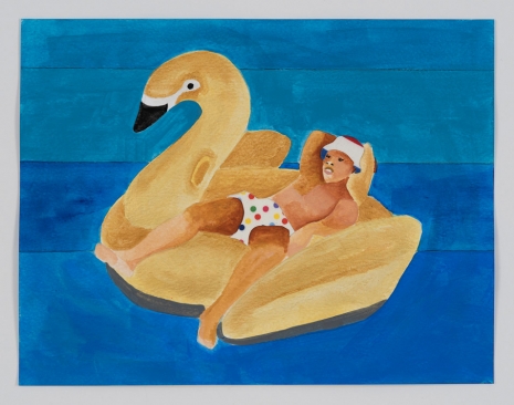 Derrick Adams , Petite Floater 29, 2020 , Rhona Hoffman Gallery