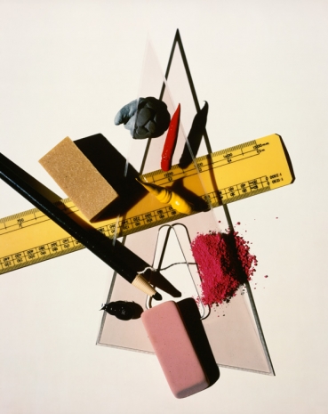 Irving Penn, Still Life with Triangle and Red Eraser, 1985 , Cardi Gallery