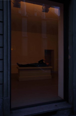 Pablo Bronstein, Sepulchre with dancer, 2012, Galleria Franco Noero