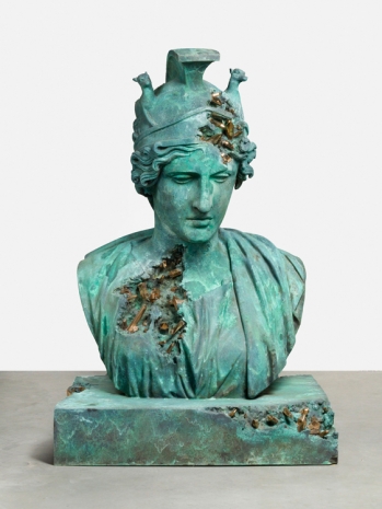 Daniel Arsham, Bronze Eroded Bust of Rome Deified, 2021 , KÖNIG GALERIE
