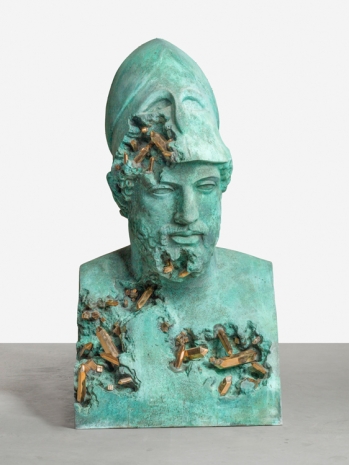 Daniel Arsham, Bronze Eroded Bust of Pericles, 2021 , KÖNIG GALERIE