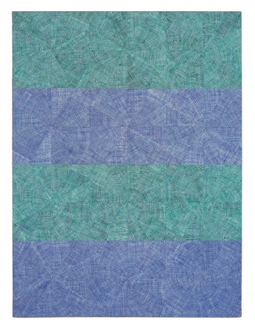 Mario Nigro , Vibrazioni modulari verdi e blu, 1964 , A arte Invernizzi