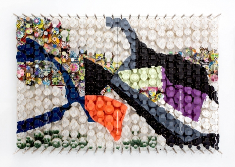 Jacob Hashimoto, Not every representation of the world will do, 2021 , Rhona Hoffman Gallery