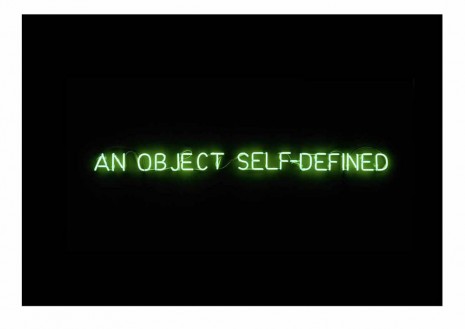Joseph Kosuth, Self-defined object [green], 1966, Sprüth Magers