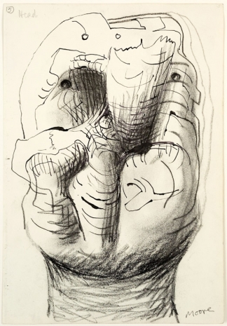 Henry Moore  , Idea for Sculpture: Head, 1969, 1977 , Hauser & Wirth