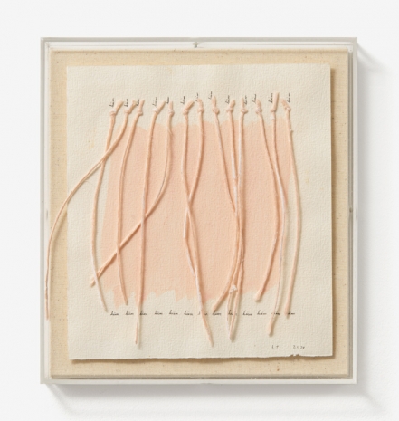 Lenore Tawney, Peach Hüm with Threads, 1979 , Alison Jacques
