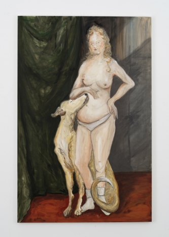 Tanya Merrill, Pregnant Woman with Dog, 2021 , 303 Gallery