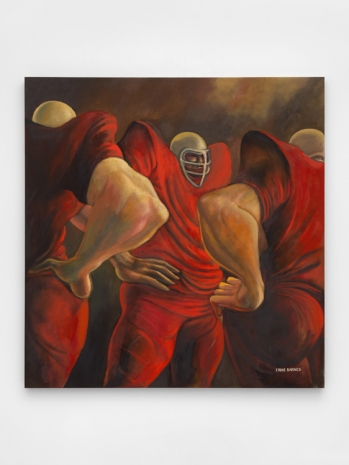 Ernie Barnes, Blood Conference aka Three Red Linemen, 1966 , Andrew Kreps Gallery