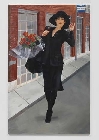 Paulina Olowska, In Black with Roses on 24th, 2021 , Metro Pictures