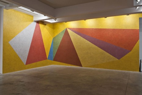 Sol LeWitt, Wall Drawing #457: Double asymmetrical pyramids with color ink washes superimposed, , Marian Goodman Gallery