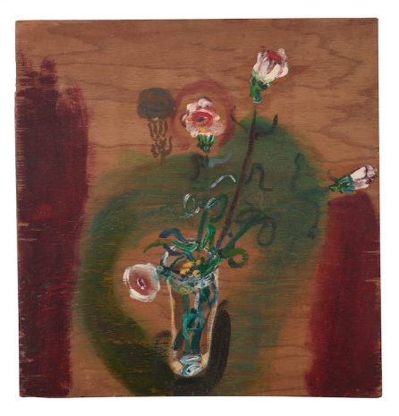 Bill Lynch, No title [Vase with Pink Flowers and Red Sides], n.d. , The Approach