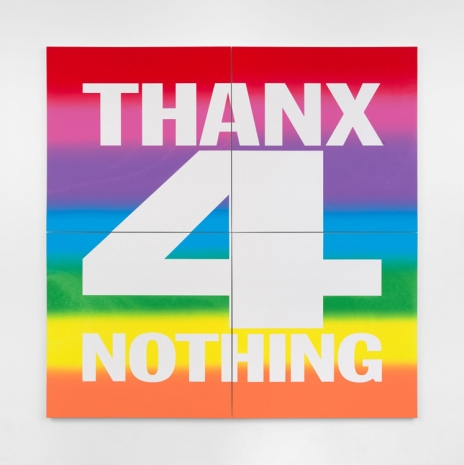 John Giorno , THANX 4 NOTHING, 2019, Almine Rech