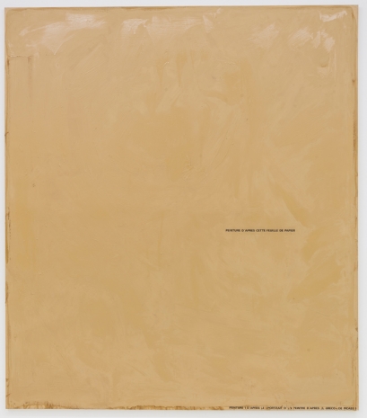 Rémy Zaugg, A Sheet of Paper I (SOP 111 / 4.1), 1973-1980 , Mai 36 Galerie