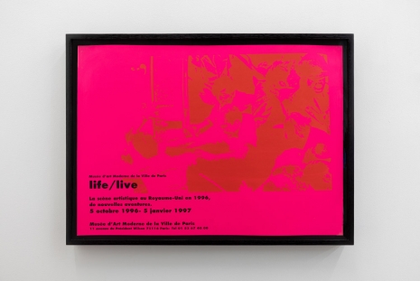Jeremy Deller, Life/Live (Riot Pink), 1997 , The Modern Institute