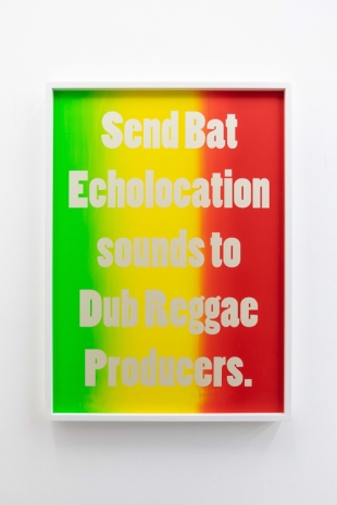 Jeremy Deller, Send Bat sounds to Dub Reggae Producers., 2012 , The Modern Institute