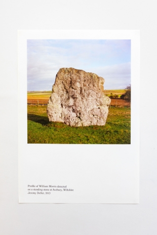 Jeremy Deller, Profile of William Morris detected on a standing stone at Avebury, Wiltshire, 2013 , The Modern Institute