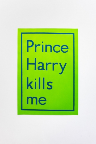 Jeremy Deller, Prince Harry Kills Me, 2014 , The Modern Institute