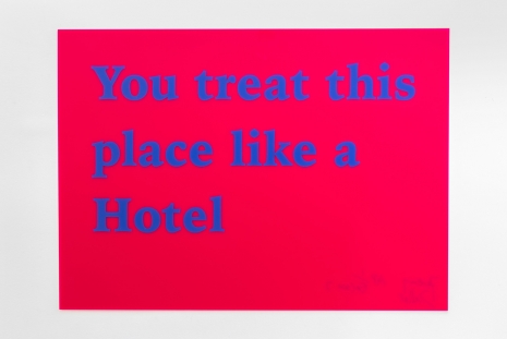 Jeremy Deller, You treat this place like a Hotel, 1993-2018 , The Modern Institute