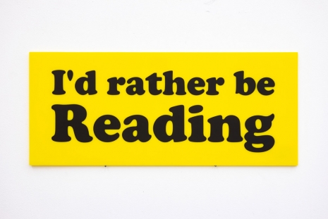 Jeremy Deller, I'd Rather Be Reading, 2014 , The Modern Institute