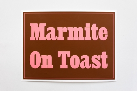 Jeremy Deller, Marmite on toast I, 2021 , The Modern Institute