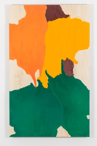 Katrine Giæver, CC-CR #3 (Two greens, yellow and a kind of red), 2021 , Galleri Riis