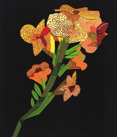 Jonas Wood, Yellow Flower with Lines 2, 2021 , Gagosian