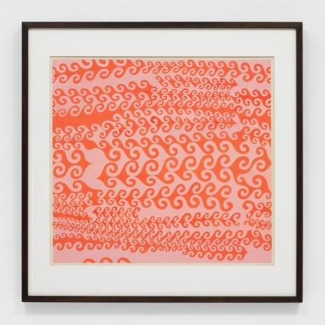 Ruth Asawa, Untitled (SF.031, Red Meander on Pink), c. 1957- 1959 , David Zwirner