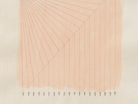 Lenore Tawney, Peach Hüm with Lines, 1980 , Alison Jacques